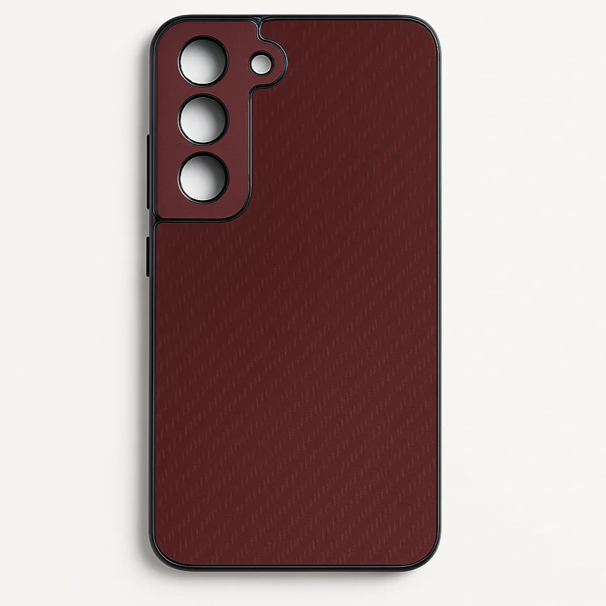 Coque Effet Carbone Rouge