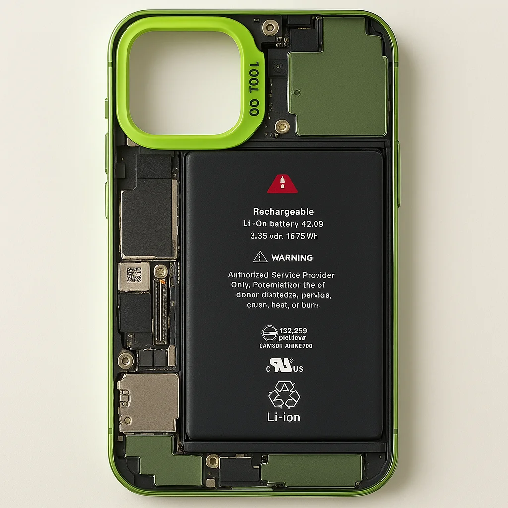 Coque Style Teardown Verte